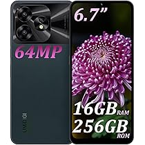 Amazon | UMIDIGI A15 SIMフリー スマホ 本体 16GB RAM+256GB ROM 1TB